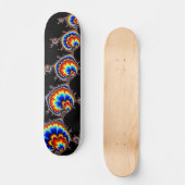 Ufo Attack - Fraktal Art Skateboard (Vorderseite)