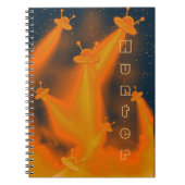 UFO Attack Jupiter-Notebook Notizblock (Vorderseite)