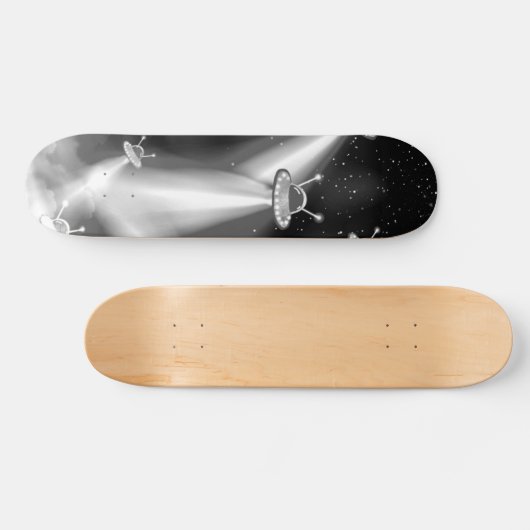 UFO Attack Mercury-Skateboard Skateboard (Horizontal)