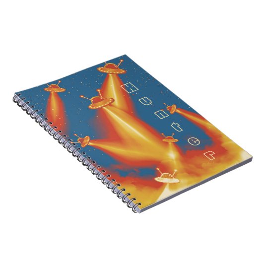 UFO Attack Saturn-Notebook Notizblock (Rechte Seite)