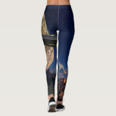 UFO- Ausländische Welt- SciFi Landschaft Leggings (Rückseite)