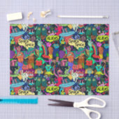 UFO-Außerirdischen abstrakt Decoupage Seidenpapier (Handwerk)