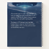 UFO-Außerirdischen Buchabdeckung Inspiration Noteb Notizblock (Rückseite)