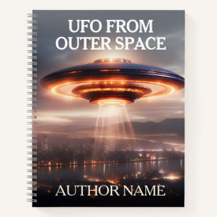 UFO-Außerirdischen Buchabdeckung Inspiration Noteb Notizblock