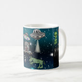 UFO Außerirdischen Chupacabra Bigfoot Cryptids Kaffeetasse (VorderseiteRechts)