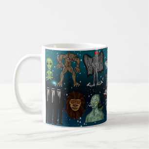 UFO Außerirdischen Chupacabra Bigfoot Cryptids Kaffeetasse