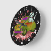 UFO-Auto-Uhr Runde Wanduhr (Winkel)