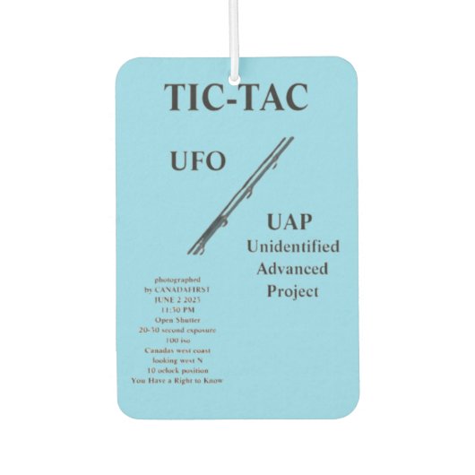 UFO AUTOLUFTERFRISCHER (Vorderseite)