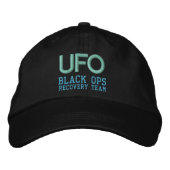 UFO BLACK OPS-Kappe Bestickte Baseballkappe (Vorderseite)