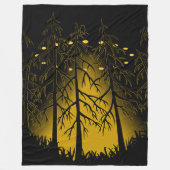 UFO Blanket Coolen UFO w. Owl Art Fleece Blanken (Vorderseite)