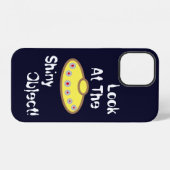 UFO "Blick auf das Shiny-Objekt" iPhone Hülle (Rückseite (Horizontal))