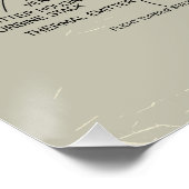 UFO Blueprint Poster (Ecke)