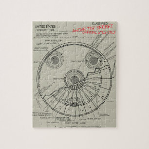 UFO Blueprint Puzzle