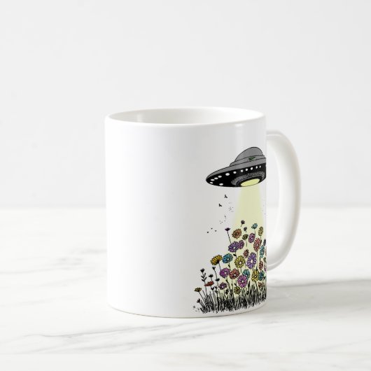 UFO-Blume aufblähen Kaffeetasse (VorderseiteRechts)