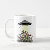 UFO-Blume aufblähen Kaffeetasse (Links)
