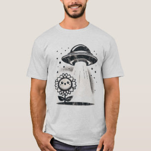 UFO-Blume - Whimsical und lustige Alien-Begegnung T-Shirt
