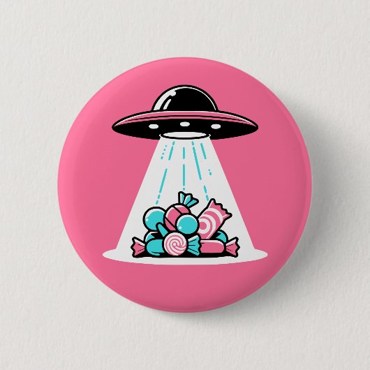 UFO Candy Button (Vorderseite)