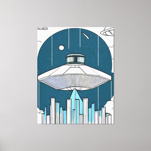Ufo Canvas Print Leinwanddruck (Vorderseite)