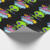 Ufo Cartoon Geschenkpapier (Ecke)