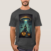 UFO Castle Halloween Vintag T-Shirt (Vorderseite)