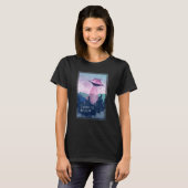 Ufo Cat Abduction Funny Alien Katze Woll ich zu Be T-Shirt (Vorne ganz)