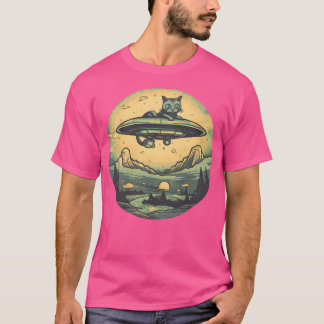 Ufo Cat at Wilderness T-Shirt