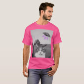 Ufo Cat Selfie T-Shirt (Vorne ganz)