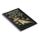 UFO Comic Book Style Notizblock (Rechte Seite)