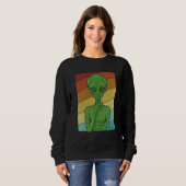 UFO Conspiracy Alien Alien Conspiracy Theoryist Sweatshirt (Vorne ganz)