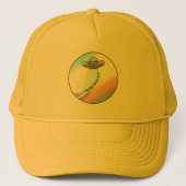 UFO Cowboy-Hutentführung Truckerkappe (Vorderseite)