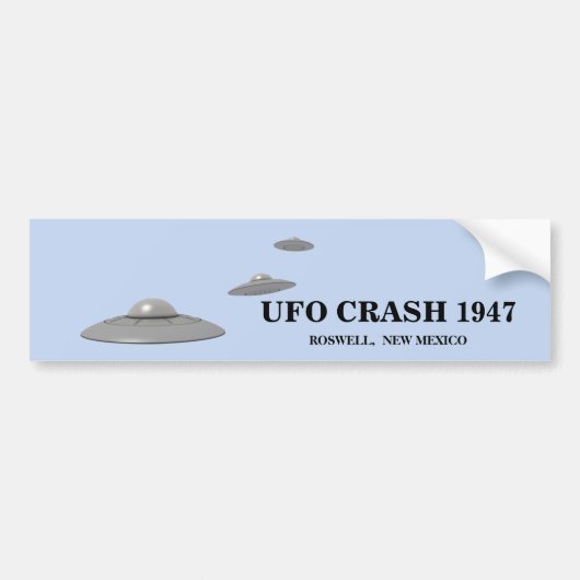 UFO CRASH 1947 - ROSWELL, NEW MEXIKO AUTOAUFKLEBER (Vorne)