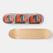 UFO CRASH Skateboard, 7¾ Zoll Deck Skateboard (Horizontal)