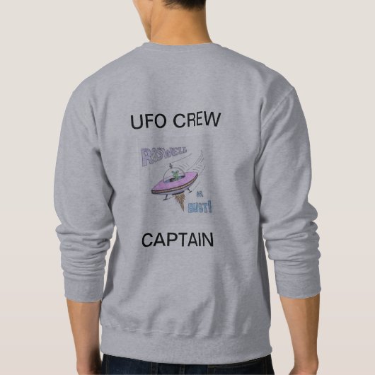 UFO CREW CAPTAIN Sweatshirt (Rückseite)