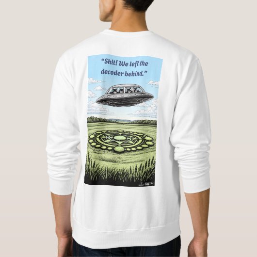 UFO CROP CIRCLES Decoder Sweatshirt (Rückseite)