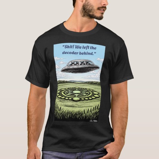 UFO CROP CIRCLES Decoder T-Shirt (Vorderseite)
