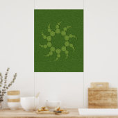 UFO Crop Circles Poster (kleiner ist $12,10) (Küche)