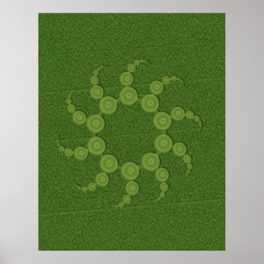 UFO Crop Circles Poster (kleiner ist $12,10) (Vorne)