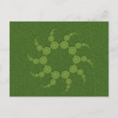 UFO Crop Circles Postkarte (Vorderseite)