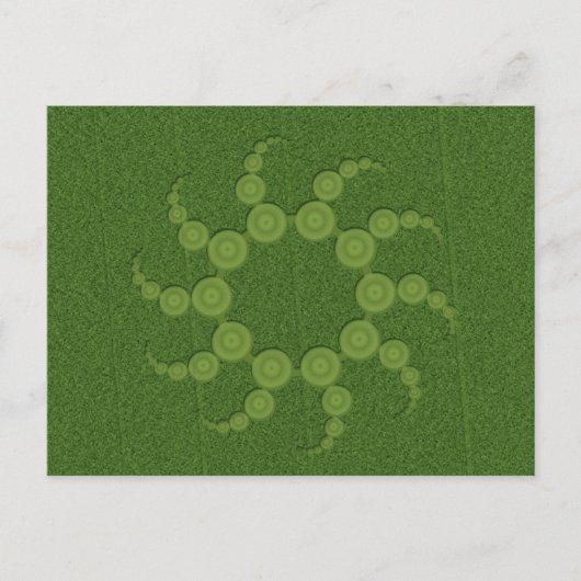 UFO Crop Circles Postkarte (Vorderseite)