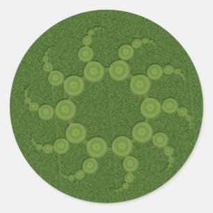 UFO Crop Circles Runder Aufkleber