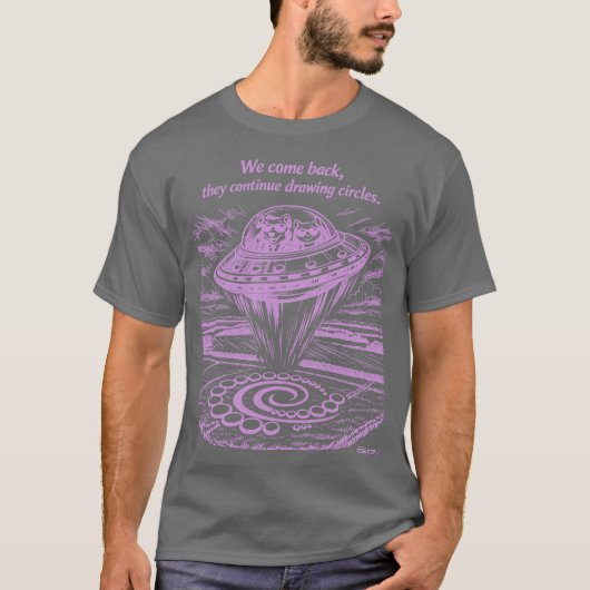 UFO CROP CIRCLES T-Shirt (Vorderseite)