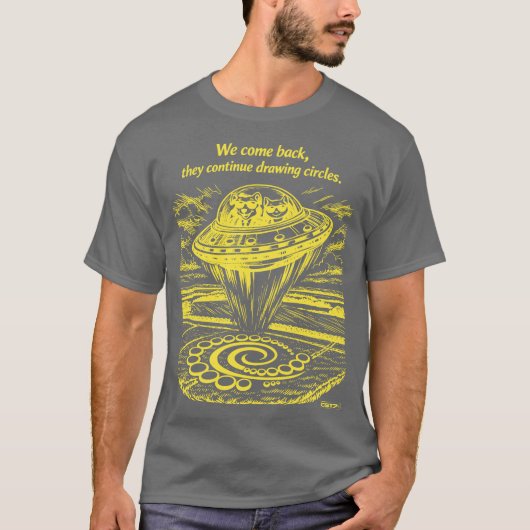 UFO CROP CIRCLES T-Shirt (Vorderseite)
