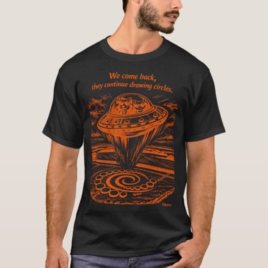 UFO CROP CIRCLES T-Shirt (Vorderseite)