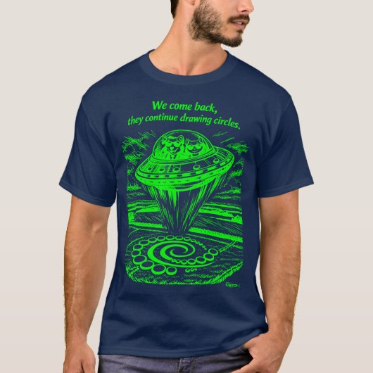UFO CROP CIRCLES T-Shirt (Vorderseite)
