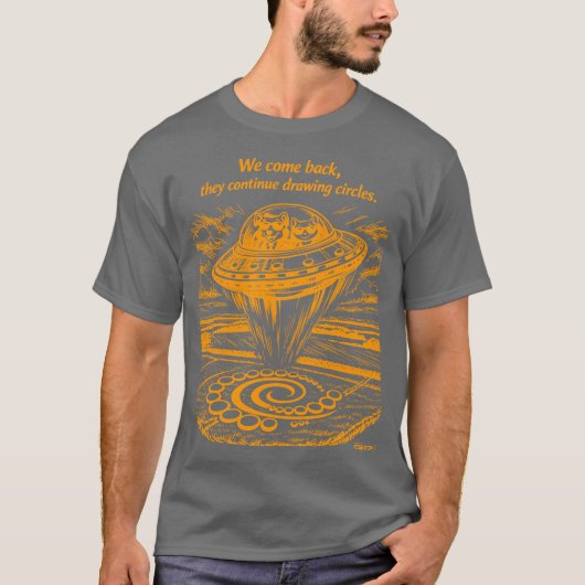 UFO CROP CIRCLES T-Shirt (Vorderseite)
