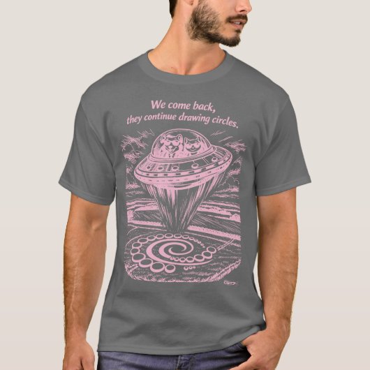 UFO CROP CIRCLES T-Shirt (Vorderseite)