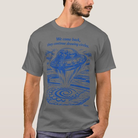 UFO CROP CIRCLES T-Shirt (Vorderseite)