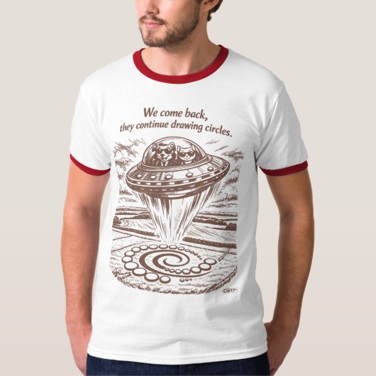 UFO CROP CIRCLES T-Shirt (Vorderseite)