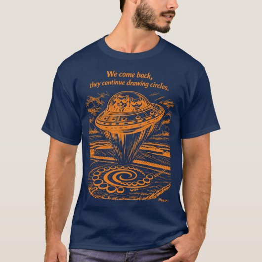 UFO CROP CIRCLES T-Shirt (Vorderseite)