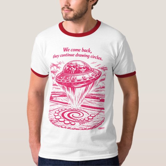 UFO CROP CIRCLES T-Shirt (Vorderseite)